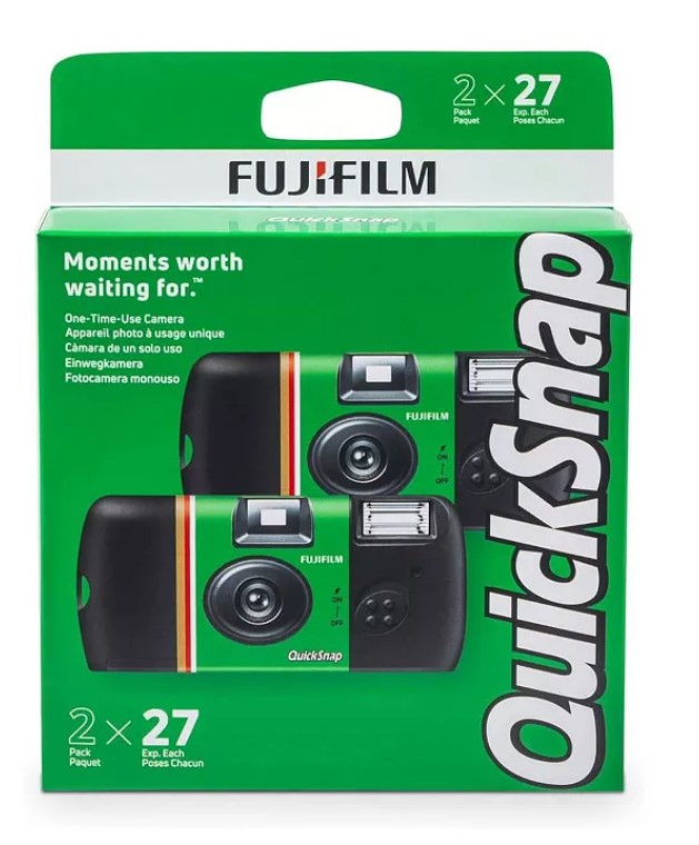 Fujifilm Quicksnap Flash 400 Single Use 35mm Film Camera, 2 Pack
